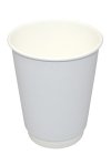 Стакан бумажный 2сл. DW12, 300/355мл цвет Белый Для горячих напитков (х25/500)